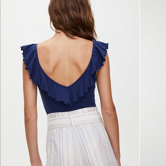 Aritzia Danette Bodysuit - Yellow - Picture 4 of 7